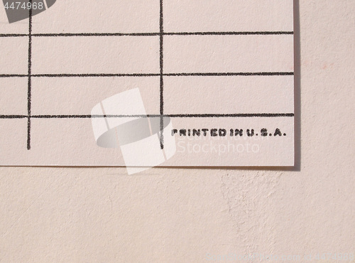 Image of Printed in USA tag