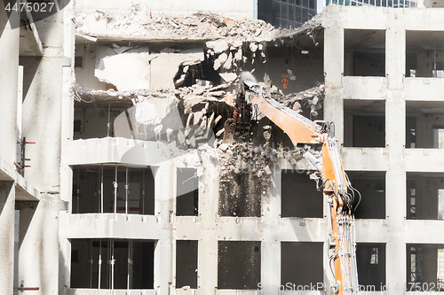 Image of Demolition site of a building