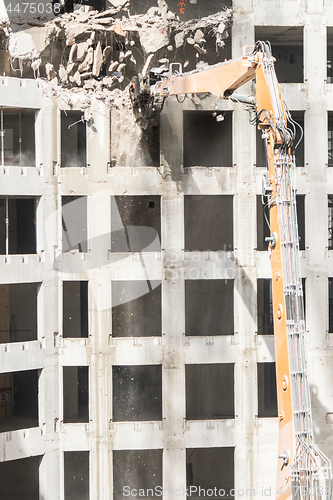 Image of Demolition site of a building