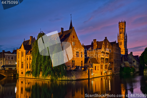 Image of Famous view of Bruges, Belgium