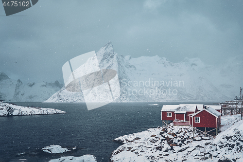 Image of Hamnoy fishing village on Lofoten Islands, Norway