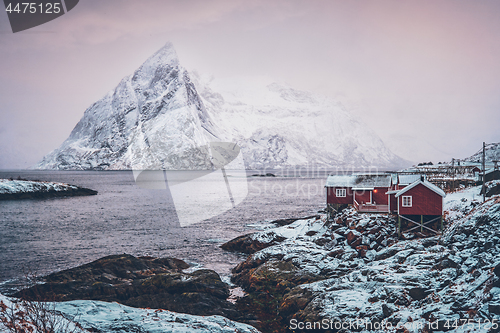 Image of Hamnoy fishing village on Lofoten Islands, Norway