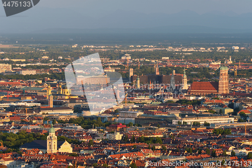 Image of Aerial view of Munich. Munich, Bavaria, Germany