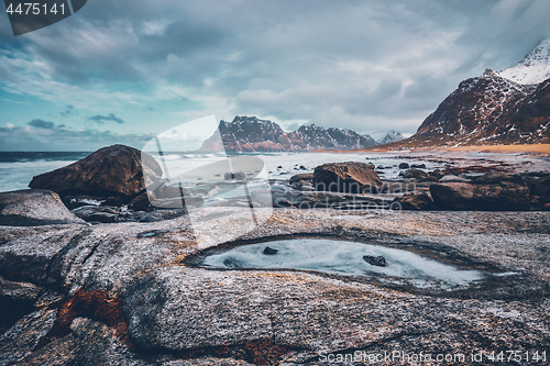 Image of Beach of fjord in Norway