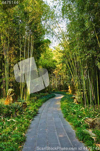 Image of Wangjiang Pavilion in Wangjianglou park. Chengdu, Sichuan, China