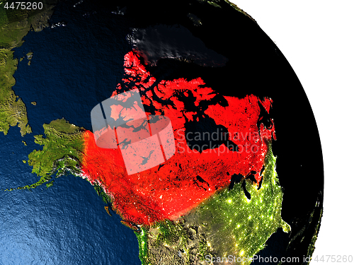 Image of Canada from space