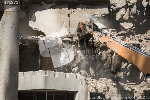 Image of Demolition site of a building