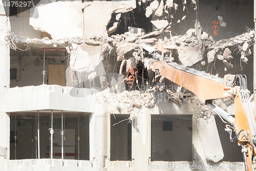 Image of Demolition site of a building