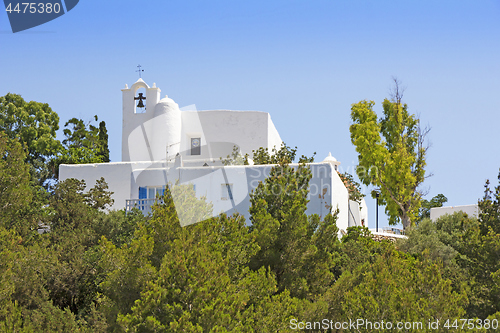 Image of Church of Santa Eularia  des Riu in Ibiza Spain