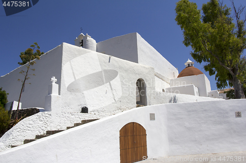 Image of Church of Santa Eularia  des Riu in Ibiza Spain