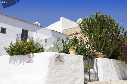 Image of Church of Santa Eularia  des Riu in Ibiza Spain