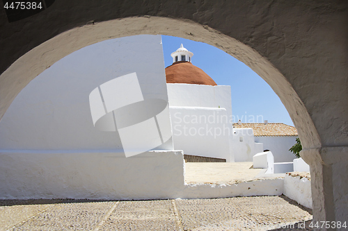 Image of Church of Santa Eularia  des Riu in Ibiza Spain