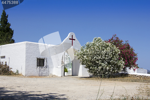 Image of Cemetery of Santa Eularia  des Riu in Ibiza Spain