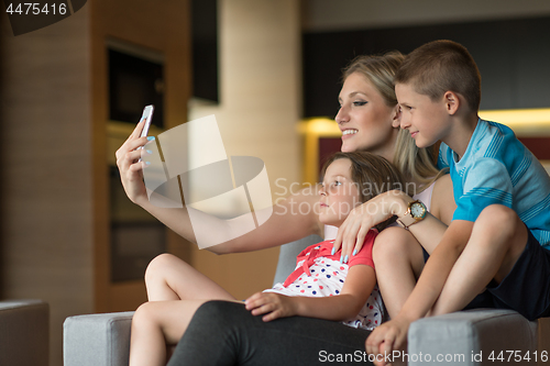 Image of Family having fun at home