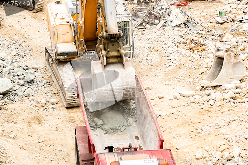 Image of Demolition site of a building