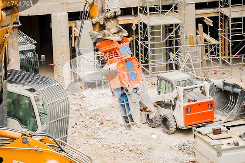 Image of Demolition site of a building