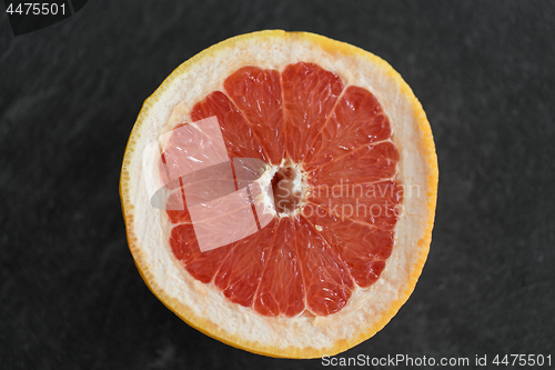 Image of close up of fresh juicy grapefruit