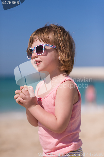 Image of little girl at beach