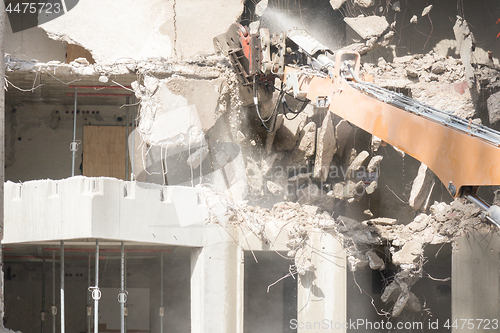 Image of Demolition site of a building