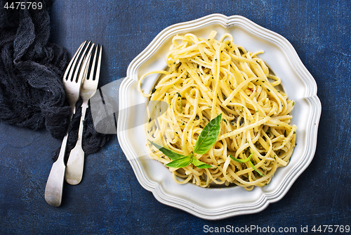 Image of spaghetty with pesto