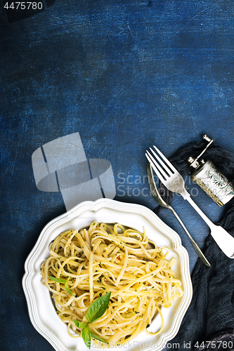 Image of spaghetty with pesto