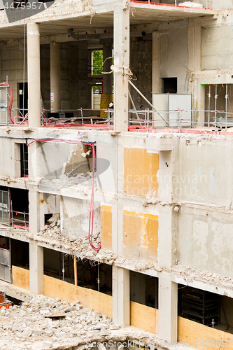 Image of Demolition site of a building