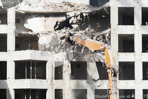 Image of Demolition site of a building