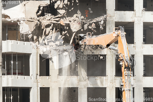 Image of Demolition site of a building