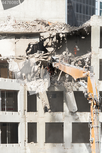 Image of Demolition site of a building