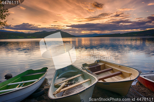 Image of Romantic lake landscape in europe