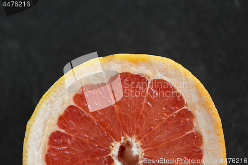 Image of close up of fresh juicy grapefruit