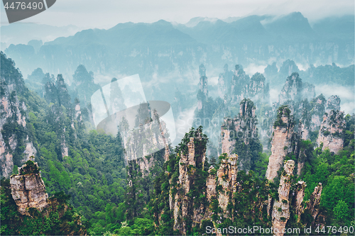 Image of Zhangjiajie mountains, China