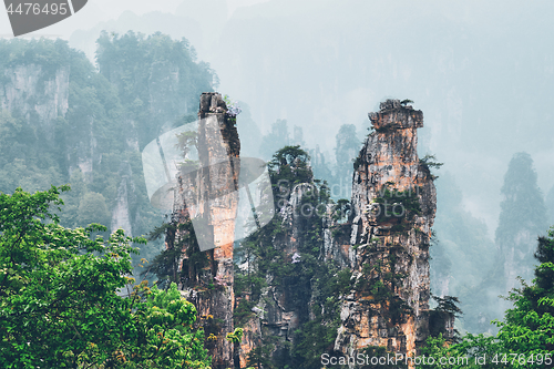 Image of Zhangjiajie mountains, China