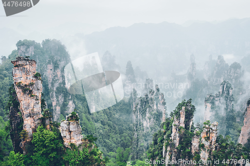 Image of Zhangjiajie mountains, China