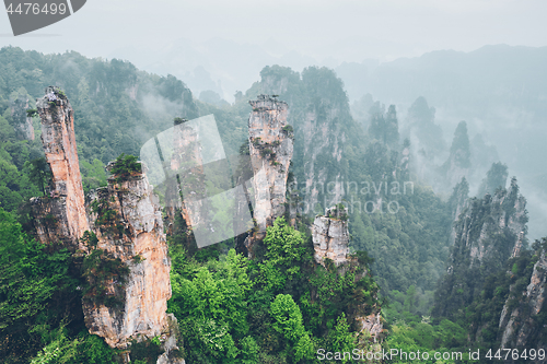 Image of Zhangjiajie mountains, China