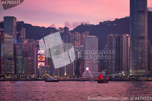 Image of Hong Kong skyline. Hong Kong, China