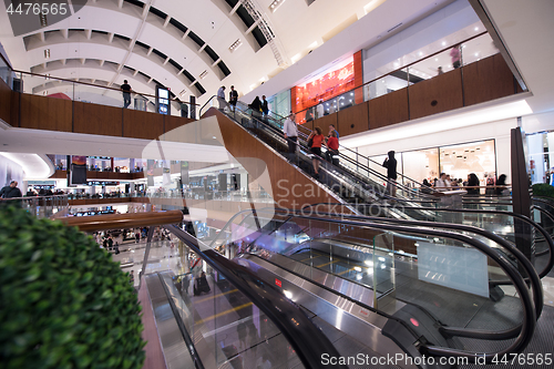 Image of modern shopping center