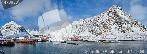 Image of \"A\" village on Lofoten Islands, Norway