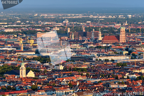 Image of Aerial view of Munich. Munich, Bavaria, Germany