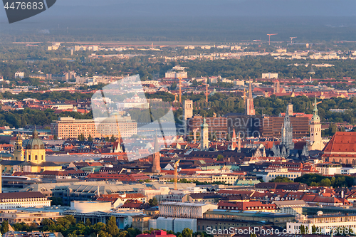 Image of Aerial view of Munich. Munich, Bavaria, Germany