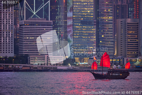 Image of Hong Kong skyline. Hong Kong, China