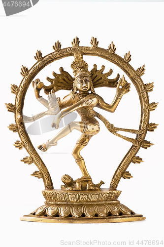 Image of Statue of Shiva Nataraja - Lord of Dance isolated