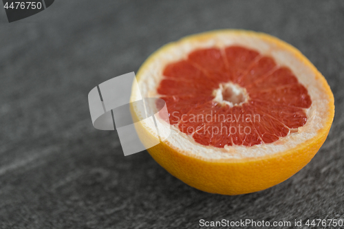 Image of close up of fresh juicy grapefruit