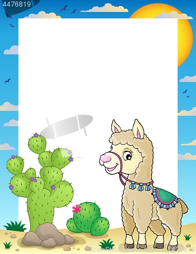 Image of Llama theme frame 1