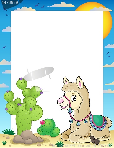 Image of Llama theme frame 2