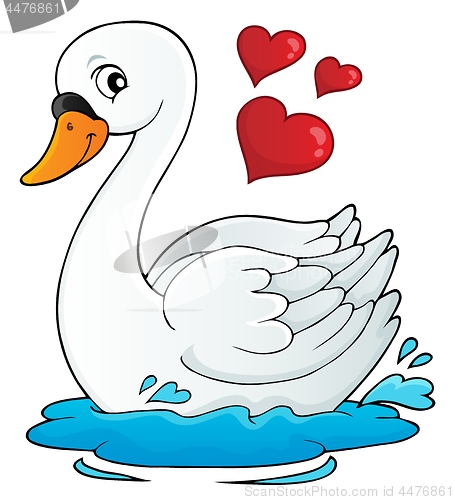 Image of Valentine swan theme image 1