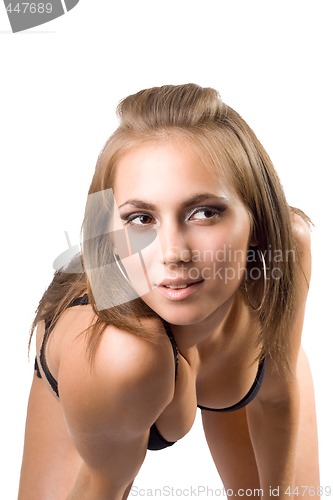 Image of The sexy young beauty woman. Isolated on white 3