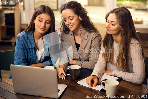 Image of Girls studying