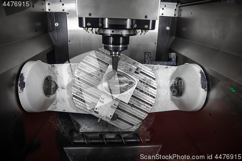 Image of Metalworking CNC milling machine.