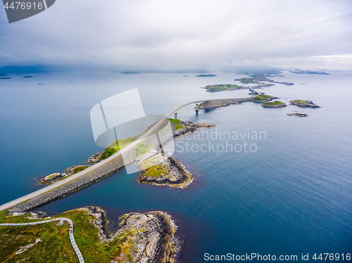 Image of Atlantic Ocean Road aerial photography.